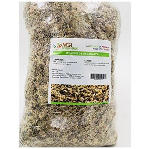 Madagascar Sphagnum Moss - Substrato Per La Pianta Idroponica - 5 Litri - Foto 1
