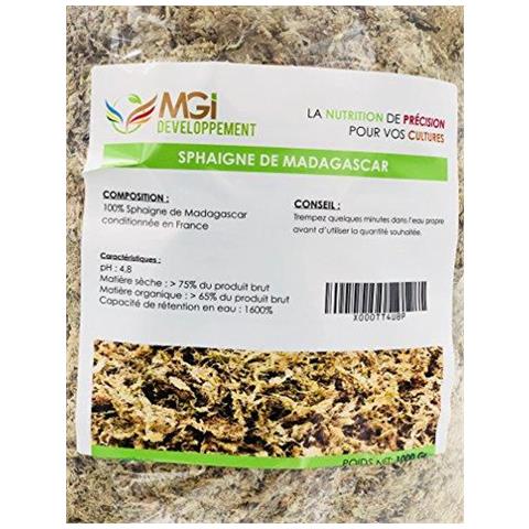 Madagascar Sphagnum Moss - Substrato Per La Pianta Idroponica - 5 Litri - Foto 2