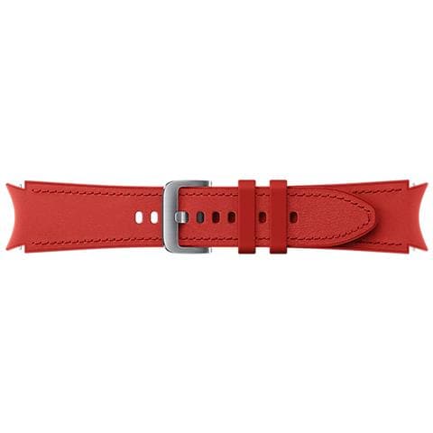 Cinturino Et-shr88sregeu Smartwatch Galaxy Watch4 Watch4 Classic Ridge Sport Leather Band Rosso - Foto 2