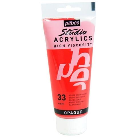 Pittura Acrilica Trasparente - Rosso Cadmio - 100 Ml - Foto 1