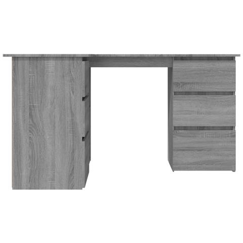 Scrivania Angolo Grigio Sonoma 145x100x76 cm Legno Multistrato - Foto 2