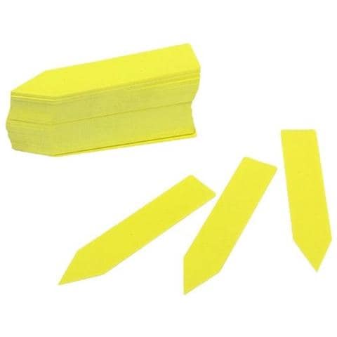 Etichette Per Piante / Segnali Per Piante Per Una Facile Identificazione Delle Piante - Confezione Da 100 Yellow - Foto 1
