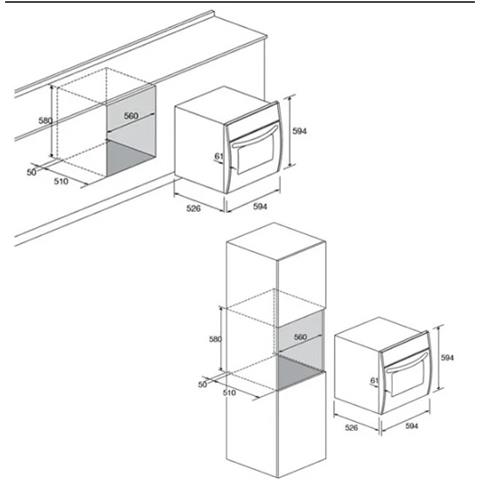 Forno Elettrico da Incasso Flexo FFV6TEE Capacità 70 L Multifunzione Ventilato Colore Nero - Foto 8