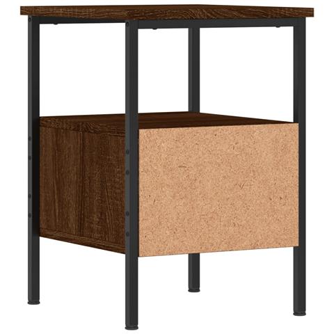 Comodino Rovere Marrone 34x35,5x50 Cm In Legno Multistrato - Foto 2