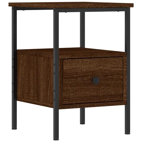 Comodino Rovere Marrone 34x35,5x50 Cm In Legno Multistrato - Foto 1