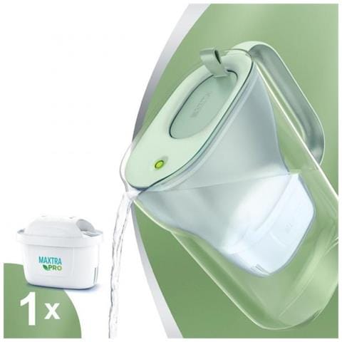 1052237 Filtraggio Acqua Caraffa Filtrante 2,4 L Verde, Trasparente - Foto 1