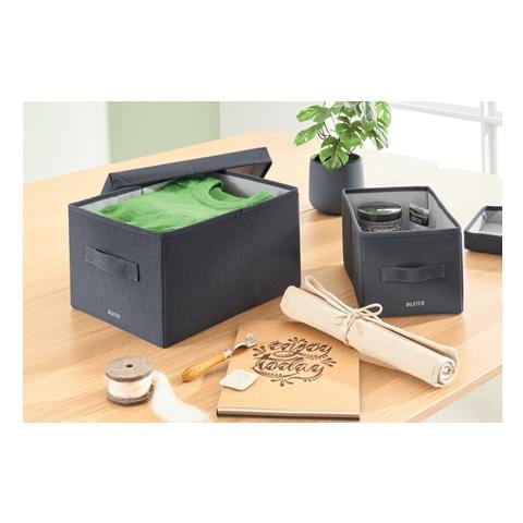 Leitz 61440089 Scatola Di Conservazione Armadietto Portaoggetti Rettangolare Tessuto Blu - Foto 2