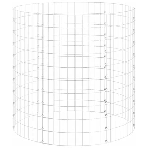 Compostiera Da Giardino 100x100 Cm In Acciaio Zincato - Foto 2