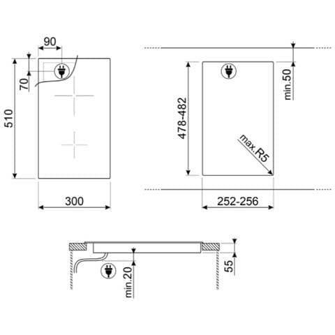 Piano Cottura SI2321D a Induzione 2 Zone Cottura da 30 cm Colore Nero - Foto 2