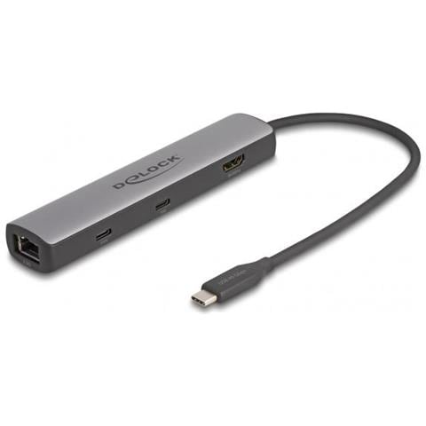 87865 Replicatore Di Porte E Docking Station Per Laptop Cablato Usb 3.2 Gen 2 (3.1 Gen 2) Type-c Nero, Grigio - Foto 1
