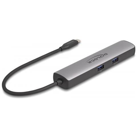 87865 Replicatore Di Porte E Docking Station Per Laptop Cablato Usb 3.2 Gen 2 (3.1 Gen 2) Type-c Nero, Grigio - Foto 3