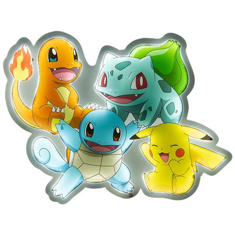 Lampada A Neon Da Muro Pikachu E Starters 53 Cm, Multicolore - Foto 1