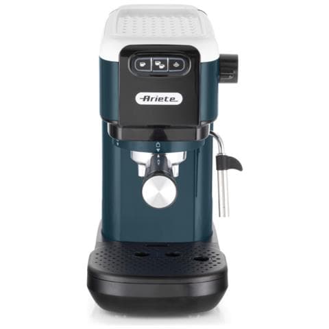 Macchina da Caffè Espresso Manuale Espresso Cialde e Capsule Serbatoio 1.1 Lt. Potenza 1300 Watt Colore Bianco / Blu - Foto 2