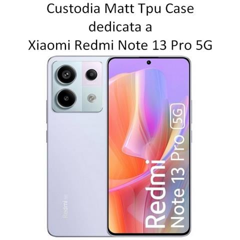 Custodia Tpu Silicone Cover Case Per Xiaomi Redmi Note 13 Pro 5g Black - Foto 2
