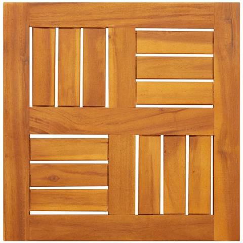 Piano Per Tavolo 40x40x2 Cm Quadrato Legno Massello Di Faggio - Foto 2