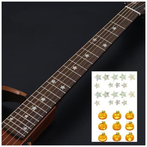 Adesivi Per Intarsio Chitarra - Indicatori Tastiera Per Chitarre Acustiche Ed Elettriche   Modello 8 - Foto 1