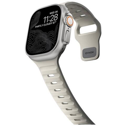 Cinturino Per Apple Watch 44/45/46/49 Mm Sport Band, Grigio - Foto 5