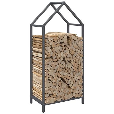 Rastrelliera per Legna da Ardere Antracite 40x25x90 cm - Foto 10