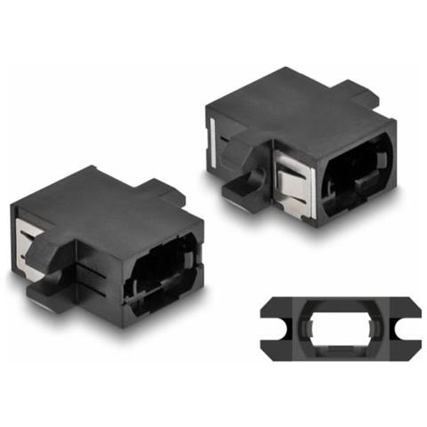 Delock 87932 Adattatore Di Fibra Ottica Mpo/mpo 1 Pz Nero - Foto 1