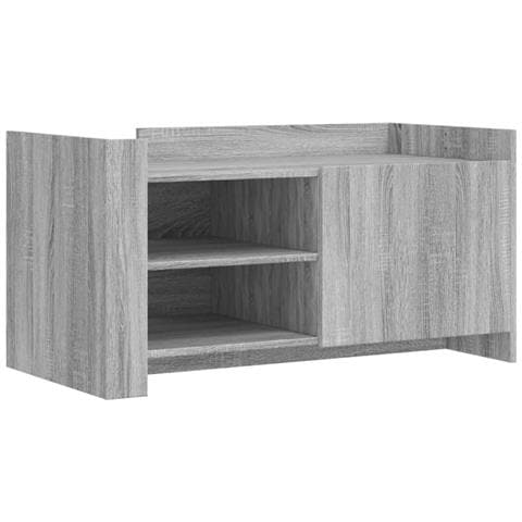 Tavolino Salotto Grigio Sonoma 100x50x50 Cm Legno Multistrato - Foto 2