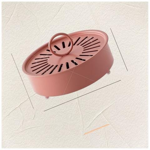 Elegante Porta Zampironi In Acciaio Al Carbonio Con Coperchio Pink - Foto 2