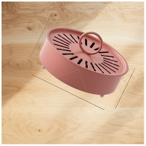Elegante Porta Zampironi In Acciaio Al Carbonio Con Coperchio Pink - Foto 6