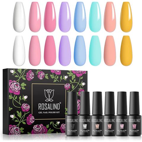 Rosalind Smalto Semipermanente Per Unghie 8 Colori Manicure Alla Moda - Foto 1