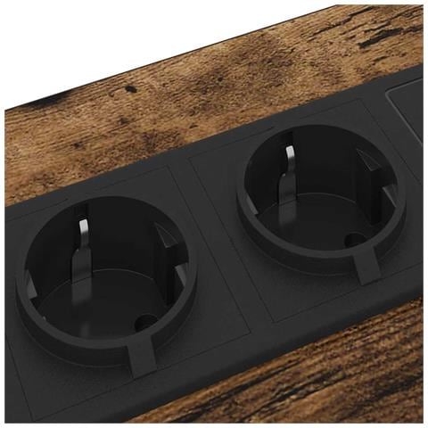 Armadio da Notte Rovere fumo 42 x 41 x 61 cm Legno multistrato - Foto 9