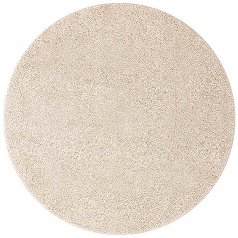 Tappeto Crema 160 x 160 cm Polipropilene - Foto 1