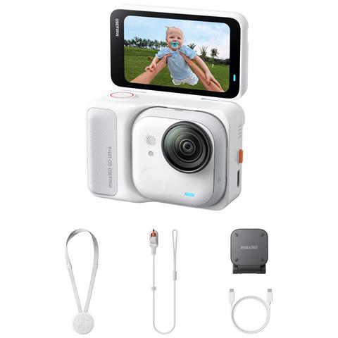 Action Cam GO Ultra Standard 4K Ultra HD 25,4 / 1,28 mm (1 / 1.28") Wi-Fi Bluetooth 500 mAh Bianco - Foto 1