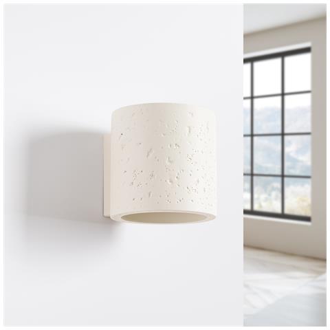 Lampada Da Parete Orbis Cemento Beige Sl. 1840 - Industriale Lampada Da Parete Beige 10x10x12 Cm - Foto 2