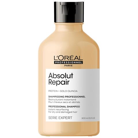 L'oreal Professionnel, Serie Expert Absolut Repair, Protein + Gold Quinoa, Hair Shampoo, Instant Resurfacing, 300 Ml - Foto 1