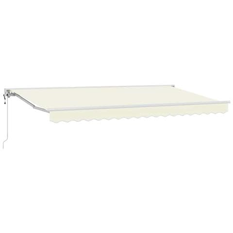 Tenda Retrattile Crema 350 x 200 cm Poliestere e Metallo - Foto 1