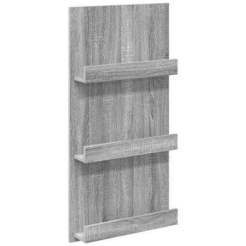 Scaffale per riviste Grigio Sonoma 51 x 11 x 102 cm - Foto 1