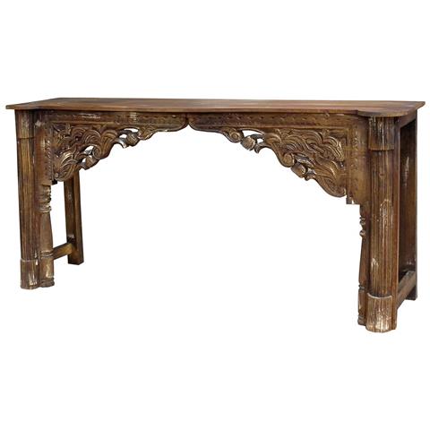 Mobile Da Ingresso In Legno Marrone 171x43x82h - Foto 1