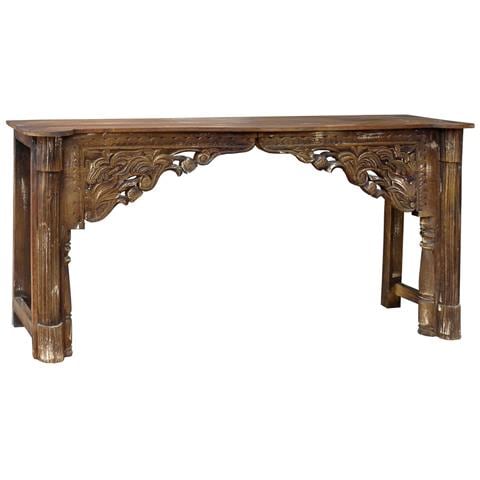 Mobile Da Ingresso In Legno Marrone 171x43x82h - Foto 2