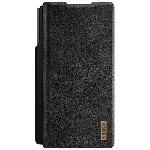 Cover per Galaxy Z Fold7 5G - Pelle /PU, Nero, Con Tarjetero - Foto 2