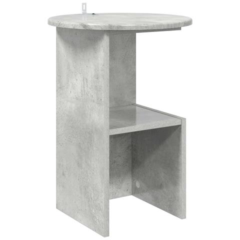 Tavolo laterale Grigio Cemento Ø 39,5 x 55 cm - Foto 1