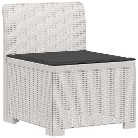 Divano da Giardino a 1 Posto con Cuscino Aspetto Rattan PP - Foto 1