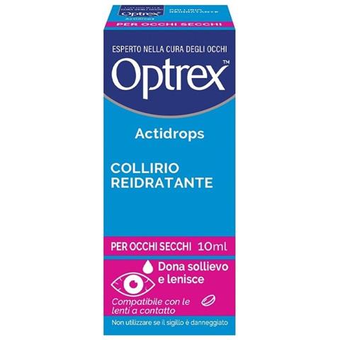 Collirio Reidratante Occhi Secchi Optrex Actidrops 10 ml - Foto 1