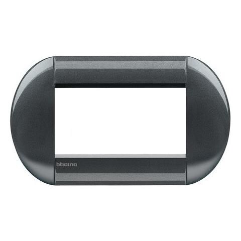 Placca Living Light Acciaio Lnb4804ac 4p Tonda - Foto 2