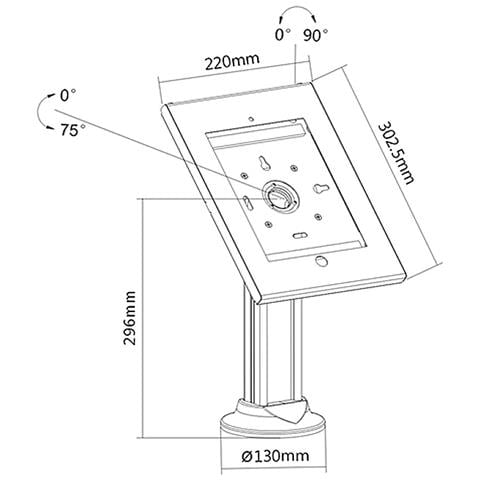Supporto Tablet Caratterizzato Da Lavorazione Di Alta Qualita Tablet 9.7'-10.1' Da Tavolo - Foto 3