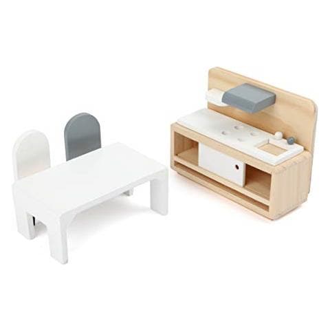 Piccolo Piede-11414 Mobili Casa Delle Bambole Set Completo Di Legnosoggiornocucinacamera Da Letto E Bagnoa Partire Da 3 Anni Giocattolimulticolore11414 - Foto 2