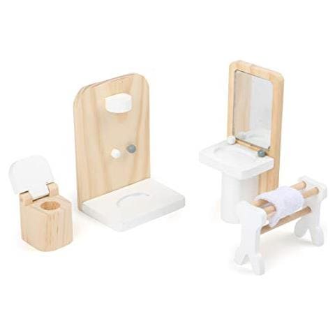 Piccolo Piede-11414 Mobili Casa Delle Bambole Set Completo Di Legnosoggiornocucinacamera Da Letto E Bagnoa Partire Da 3 Anni Giocattolimulticolore11414 - Foto 5