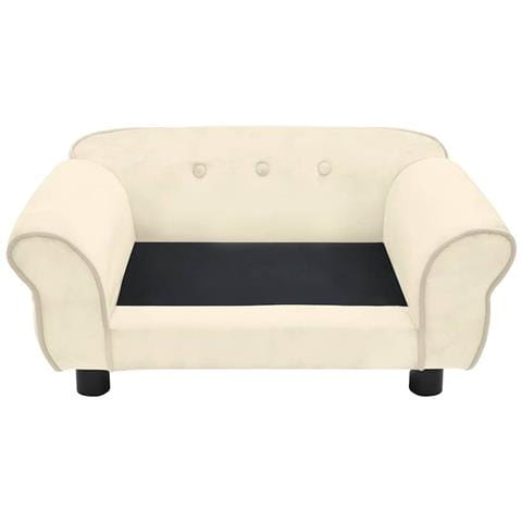 Divano per Cani Crema 72x45x30 cm in Peluche - Foto 2
