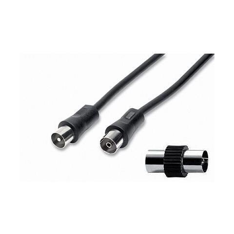 Cavo antenna 1 spina + 1 presa iec 75 ohm + adattatore - 2 - Foto 2