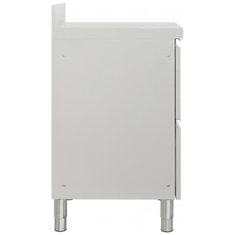 Mobiletti Da Cucina Commerciale A 2 Cassetti 2 Pz Acciaio Inox - Foto 9