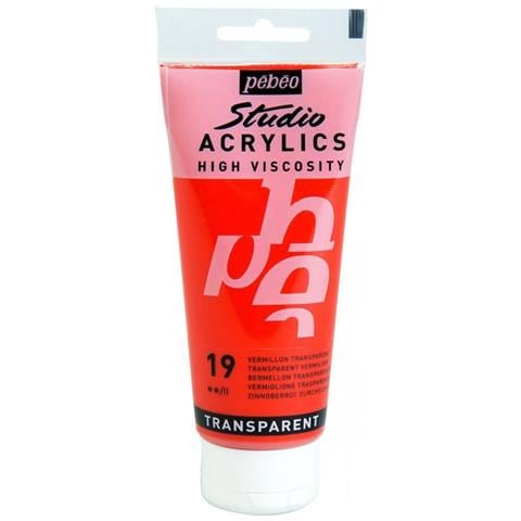 Pittura Acrilica Trasparente - Red Vermilion - 100 Ml - Foto 1