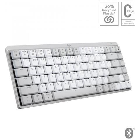 Mx Mini Mechanical For Mac Tastiera Bluetooth Qwertz Svizzere Grigio, Bianco - Foto 1