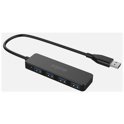 APPC49 hub di interfaccia USB 3.2 Gen 2 (3.1 Gen 2) Type-A 5000 Mbit /s Nero - Foto 1